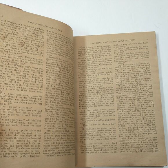 The Popular Magazine Number 5 September 1905 Commander McTurk Cover - Picture 9 of 11